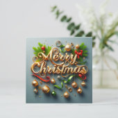 メリークリスマスグリーティングカード カード (スタンド正面)