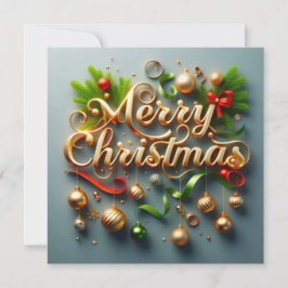 メリークリスマスグリーティングカード カード