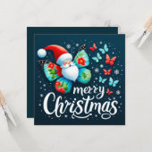 メリークリスマスグリーティングカード カード (正面/裏面インサイチュ)