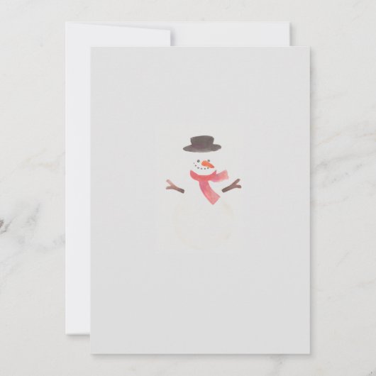 メリークリスマスグリーティングカード サンキューカード (裏面)