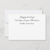 メリークリスマスグリーティングカード サンキューカード (裏面)