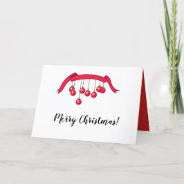 メリークリスマスグリーティングカード。 シーズンカード