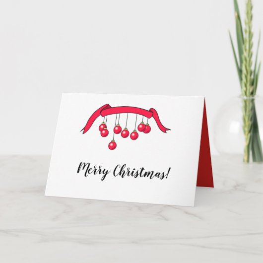 メリークリスマスグリーティングカード。 シーズンカード (正面)