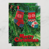 メリークリスマスグリーティングカード シーズンカード (正面/裏面)