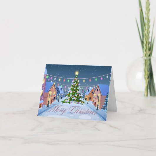 メリークリスマスグリーティングカード シーズンカード (正面)