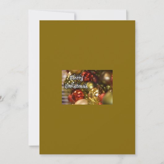 メリークリスマスグリーティングカード シーズンカード (正面)