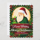 メリークリスマスグリーティングカード シーズンカード (正面)
