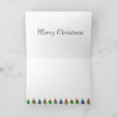 メリークリスマスグリーティングカード。 シーズンカード (内部)