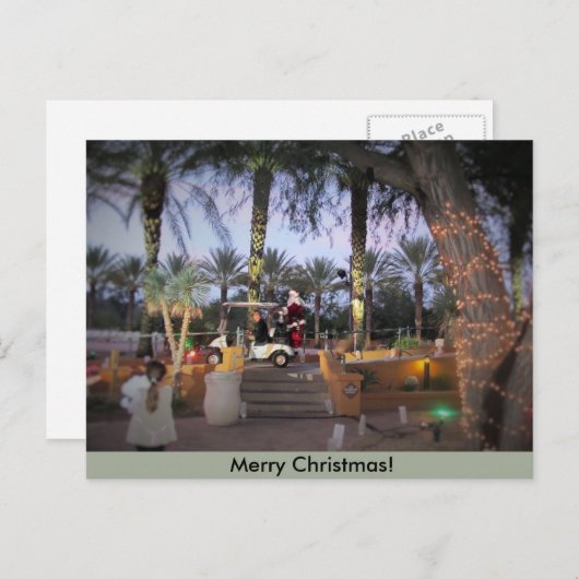 メリークリスマスグリーティングカード シーズンポストカード (正面/裏面)