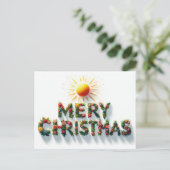 メリークリスマスグリーティングカード ポストカード (スタンド正面)