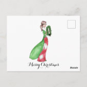 メリークリスマスグリーティングカード ポストカード (裏面)