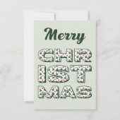 メリークリスマスグリーティングカード。季節のごあいさつ。 カード (正面)
