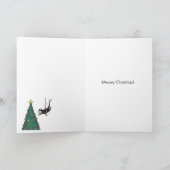 メリークリスマスグリーティングカード – Cat Proof Tree カード (内部)