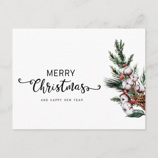 メリークリスマスグリーティングクリスマスカード シーズンポストカード (正面)