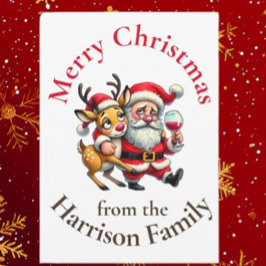メリークリスマスグリーティングサンタ シーズンカード