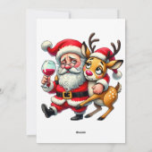 メリークリスマスグリーティングサンタ シーズンカード (裏面)