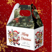 メリークリスマスグリーティングサンタ フェイバーボックス
