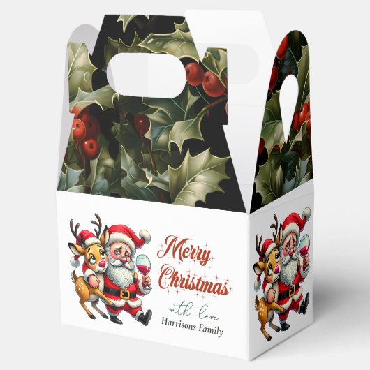 メリークリスマスグリーティングサンタ フェイバーボックス (オープン)