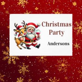 メリークリスマスグリーティングサンタ フォトプリント           