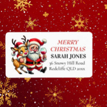 メリークリスマスグリーティングサンタ