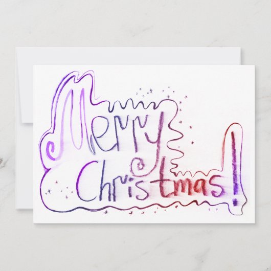 メリークリスマスグリーティングパステル手錠 シーズンカード (正面)