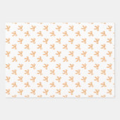 メリークリスマスグリーティングフォトコラージュ金ゴールド ラッピングペーパーシート (正面2)