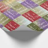 メリークリスマスグリーティングホリデー ラッピングペーパー (角)