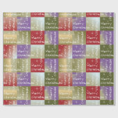 メリークリスマスグリーティングホリデー ラッピングペーパー (フラット)