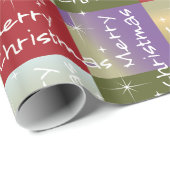 メリークリスマスグリーティングホリデー ラッピングペーパー (ロールコーナー)