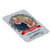 メリークリスマスグリーティングミスタントウと松のリース マグネット (右側)