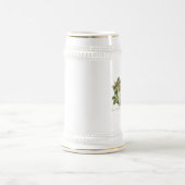 メリークリスマスグリーティングヴィンテージビレッジシーン ビールジョッキ (中央)