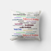 メリークリスマスグリーティング引用文外国語 クッション (正面)