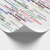 メリークリスマスグリーティング引用文外国語 ラッピングペーパー (角)