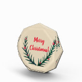 メリークリスマスグリーンの小枝 フォトブロック (右)