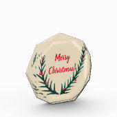 メリークリスマスグリーンの小枝 フォトブロック (左)
