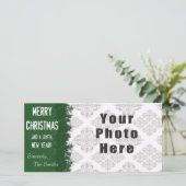 メリークリスマスグリーンの雪片 シーズンカード (スタンド正面)
