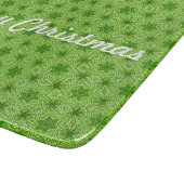 メリークリスマスグリーンカントリースターパターン カッティングボード (角)