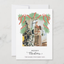 メリークリスマスグリーンガーランドの写真