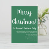 メリークリスマスグリーンクリスマスパーティー 招待状 (スタンド正面)