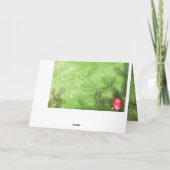 メリークリスマスグリーングリーティングカード シーズンカード (裏面)