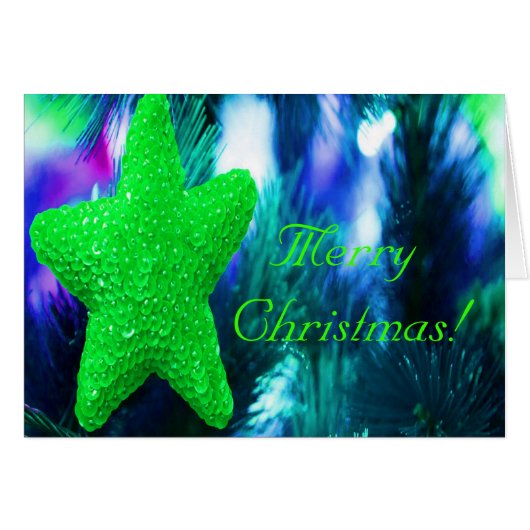 メリークリスマスグリーンスター (正面横)