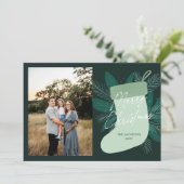 メリークリスマスグリーンストッキング シーズンカード (スタンド正面)