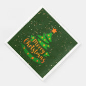 メリークリスマスグリーンツリー金ゴールドオレンジスターズ (コーナー)