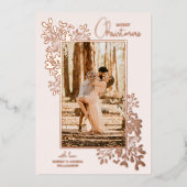 メリークリスマスグリーンバラ金ゴールド 箔シーズンカード (正面)