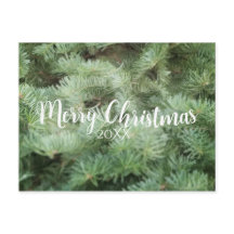 メリークリスマスグリーンパインツリーホリデー