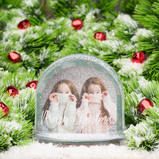 メリークリスマスグリーンパーソナライズされた写真 (クリスマス)