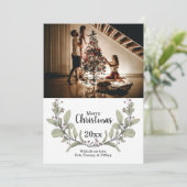 メリークリスマスグリーンピンクミスタントーリース写真 シーズンカード (スタンド正面)