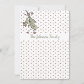 メリークリスマスグリーンピンクミスタントーリース写真 シーズンカード (裏面)