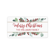 メリークリスマスグリーンリークランベリー金ゴールドラベル