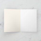 メリークリスマスグリーンリースレッドボウホリデーカード シーズンカード (内部)